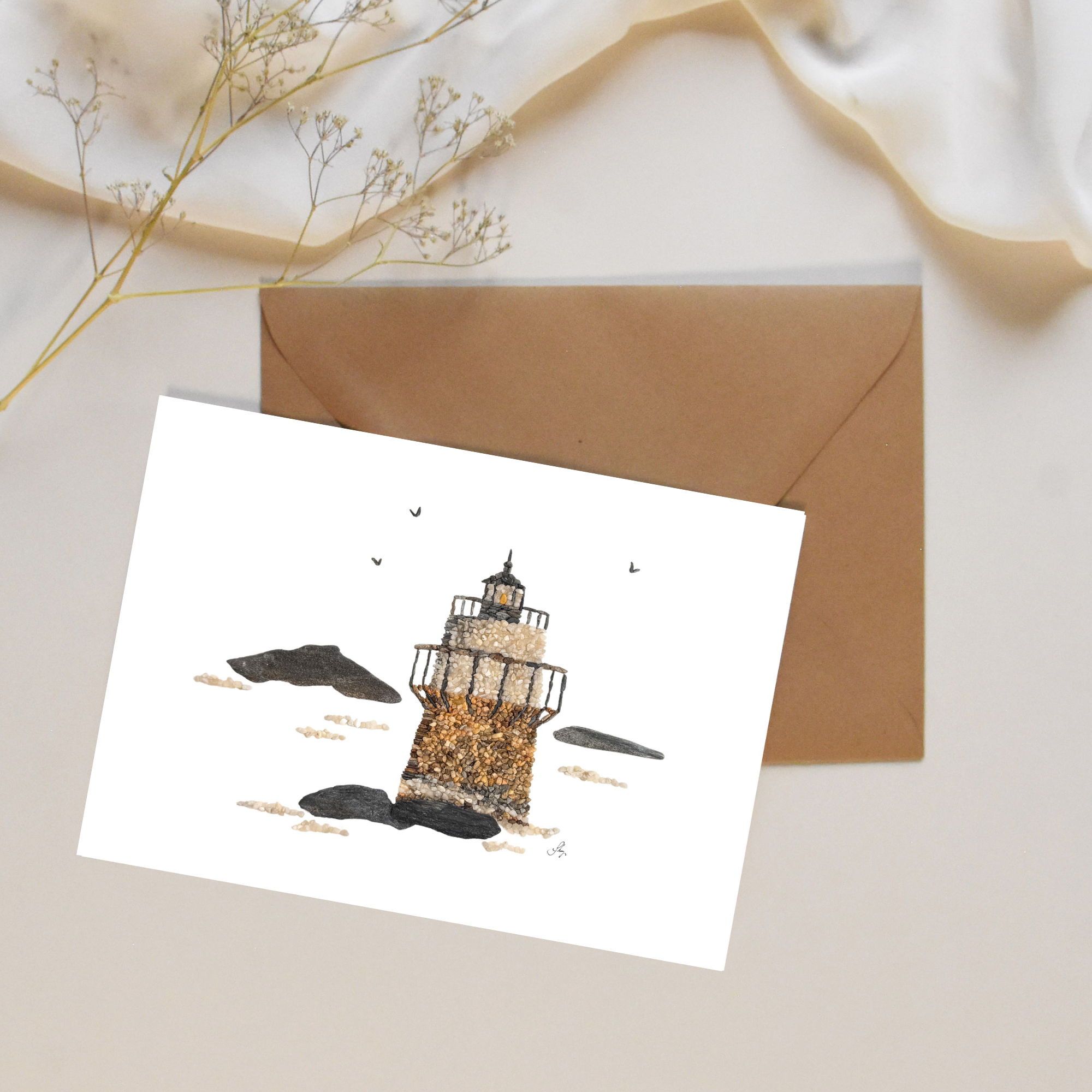Bug Light Lighthouse All Occasion Card