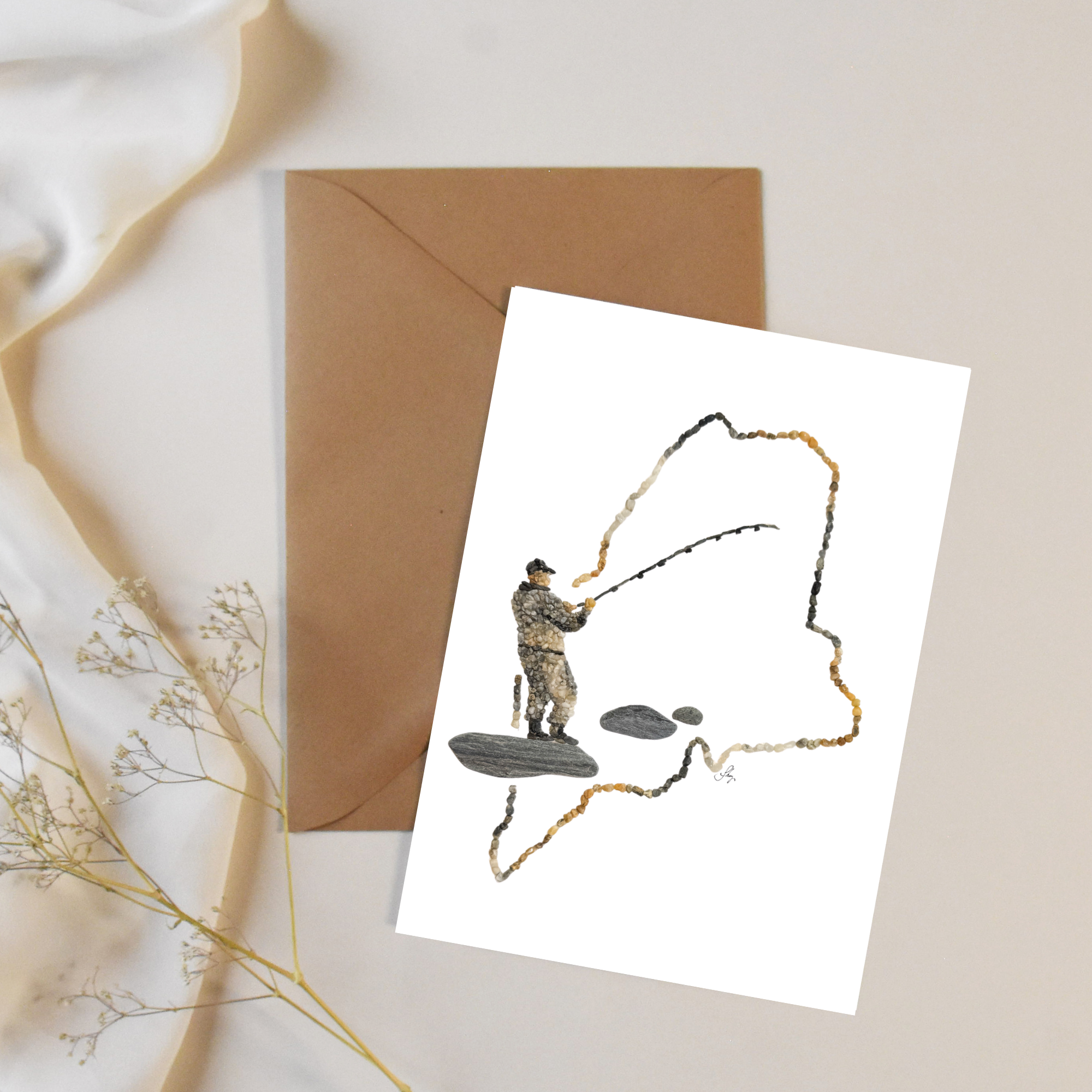 Maine Fishing All Occasion Card