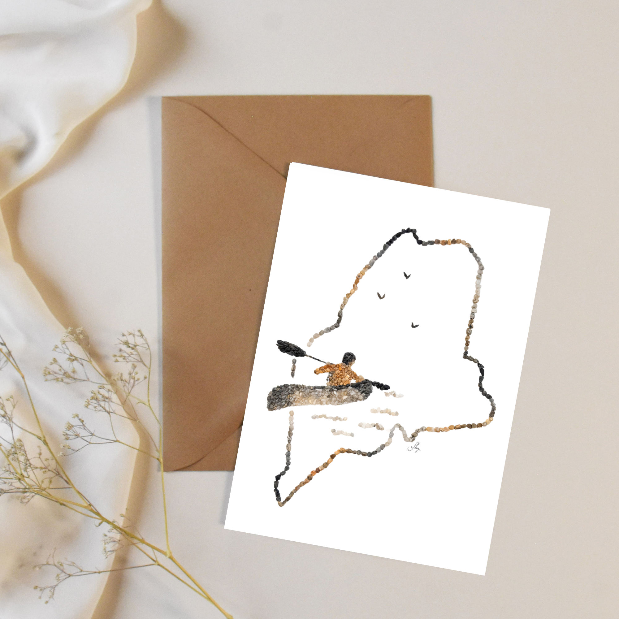 Maine Kayaking All Occasion Card
