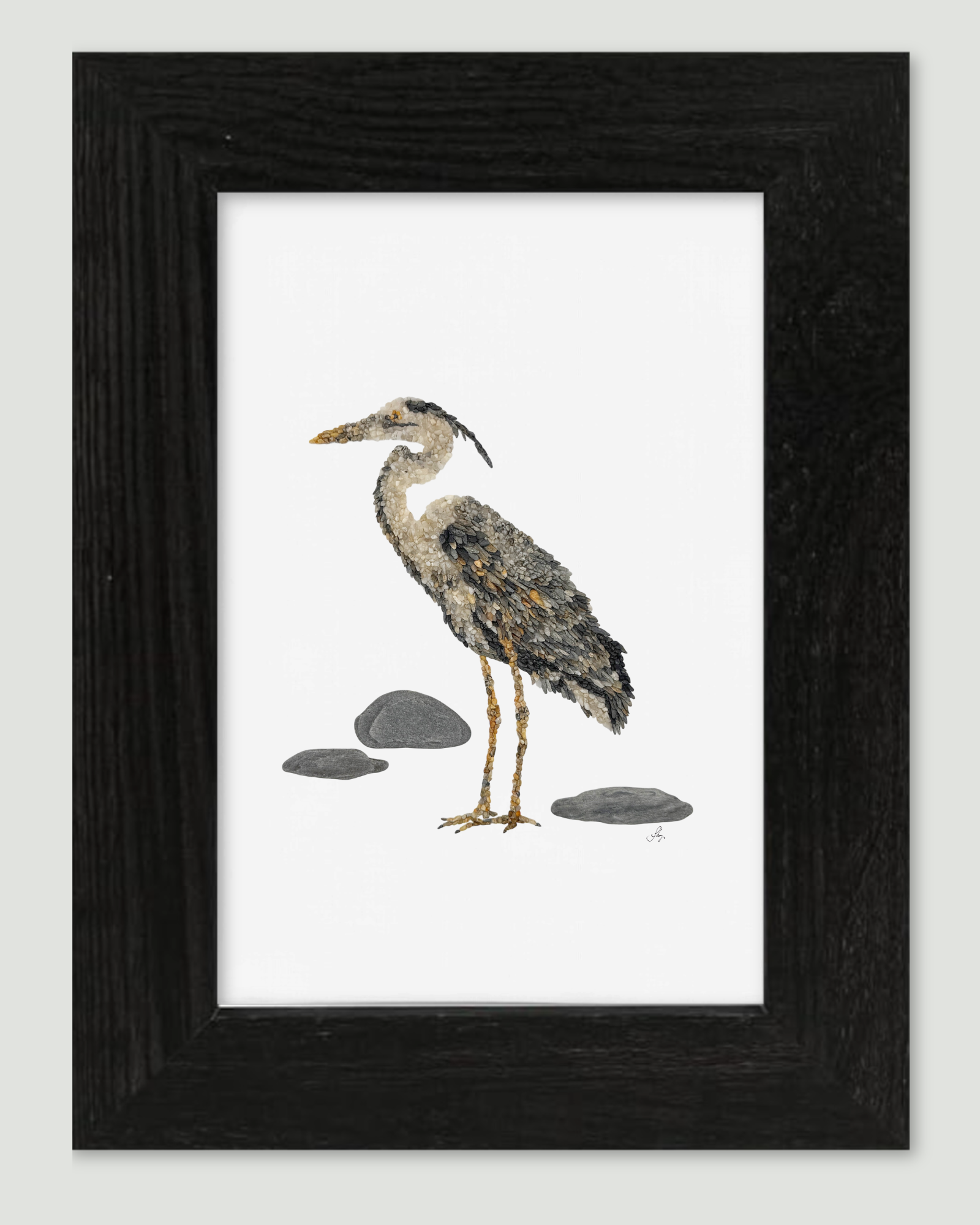 Gray Heron Print