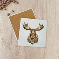 Moose Ceramic Stone Coaster