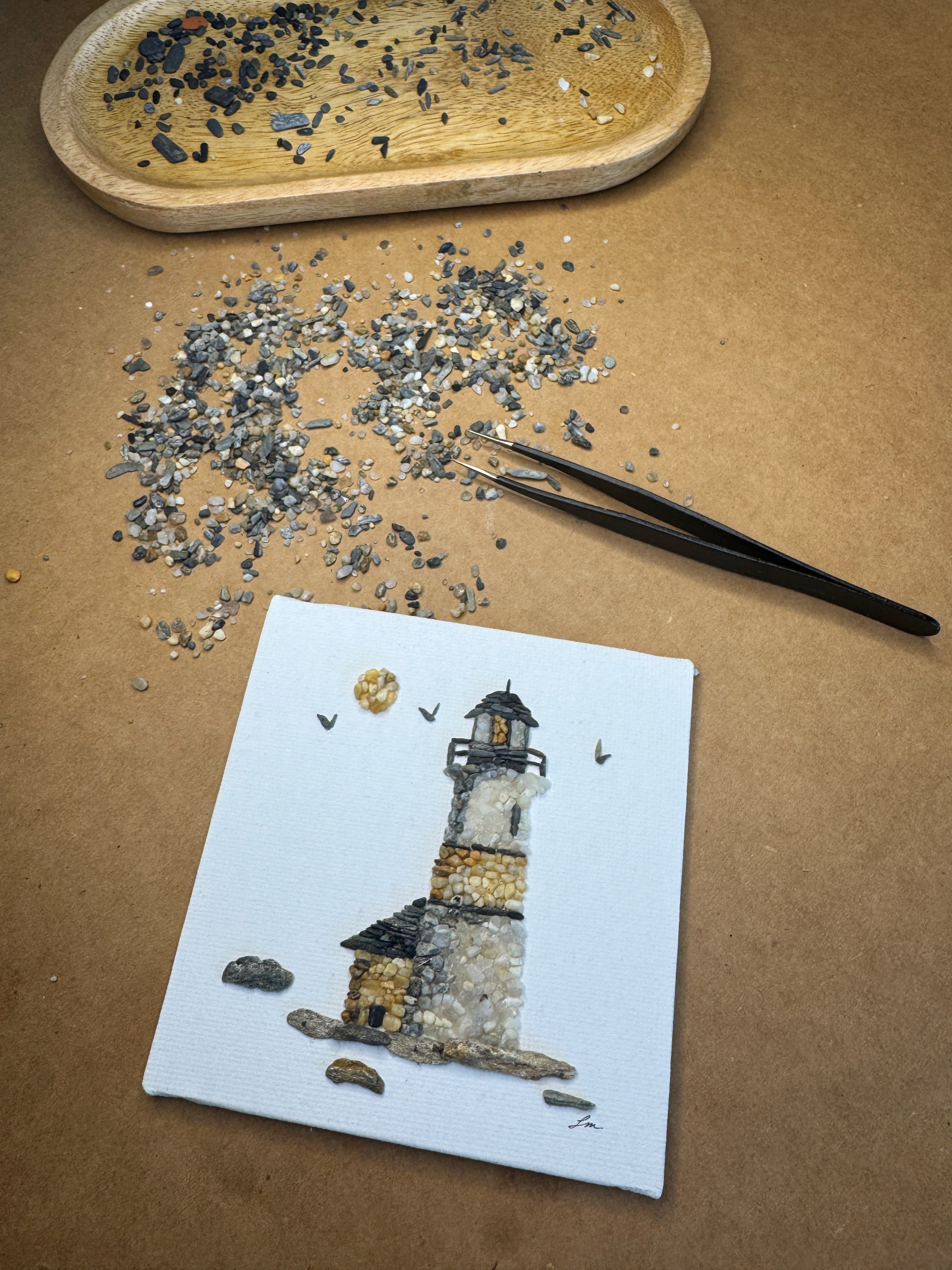 Lighthouse with Cottage Mini Original