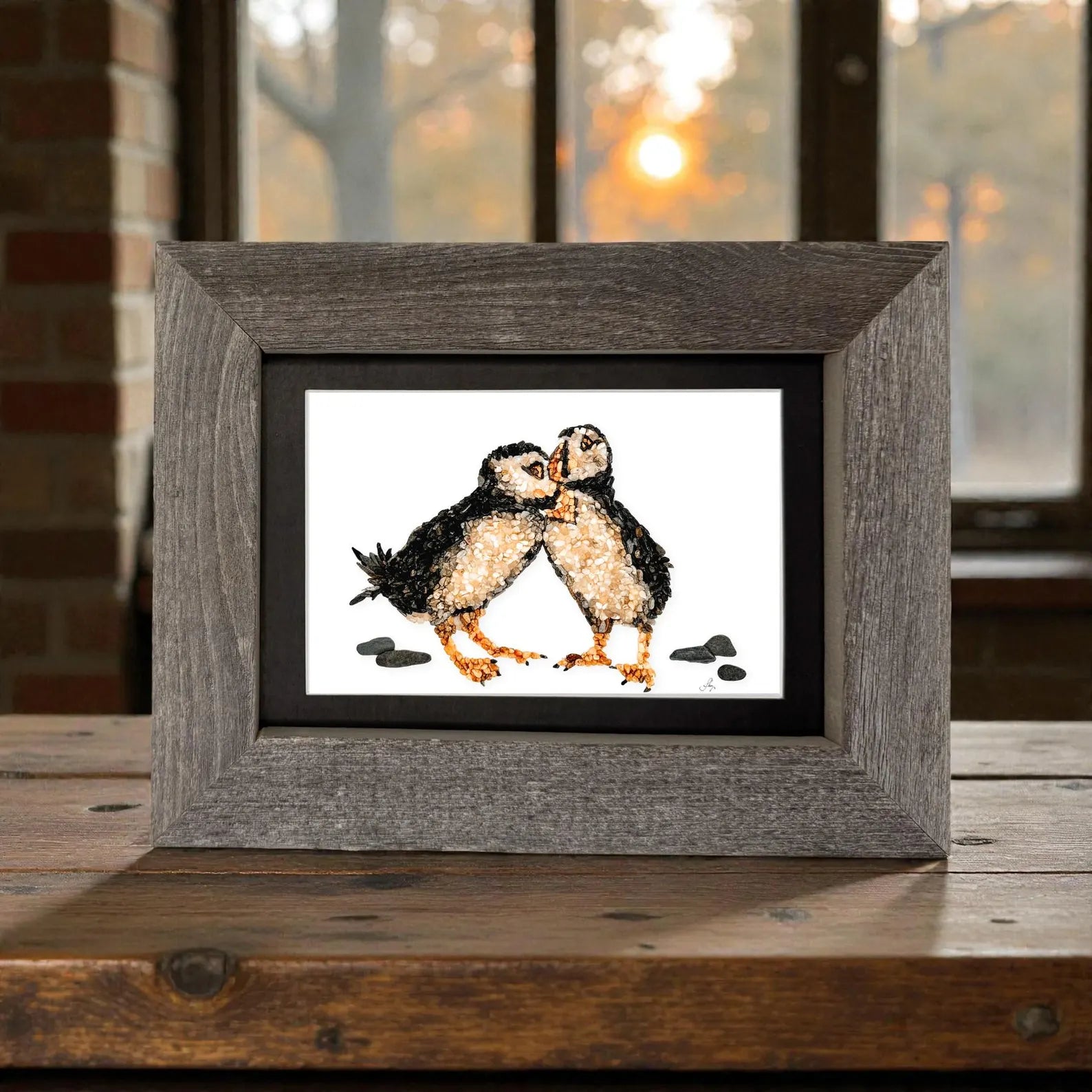Puffin Love Birds Print
