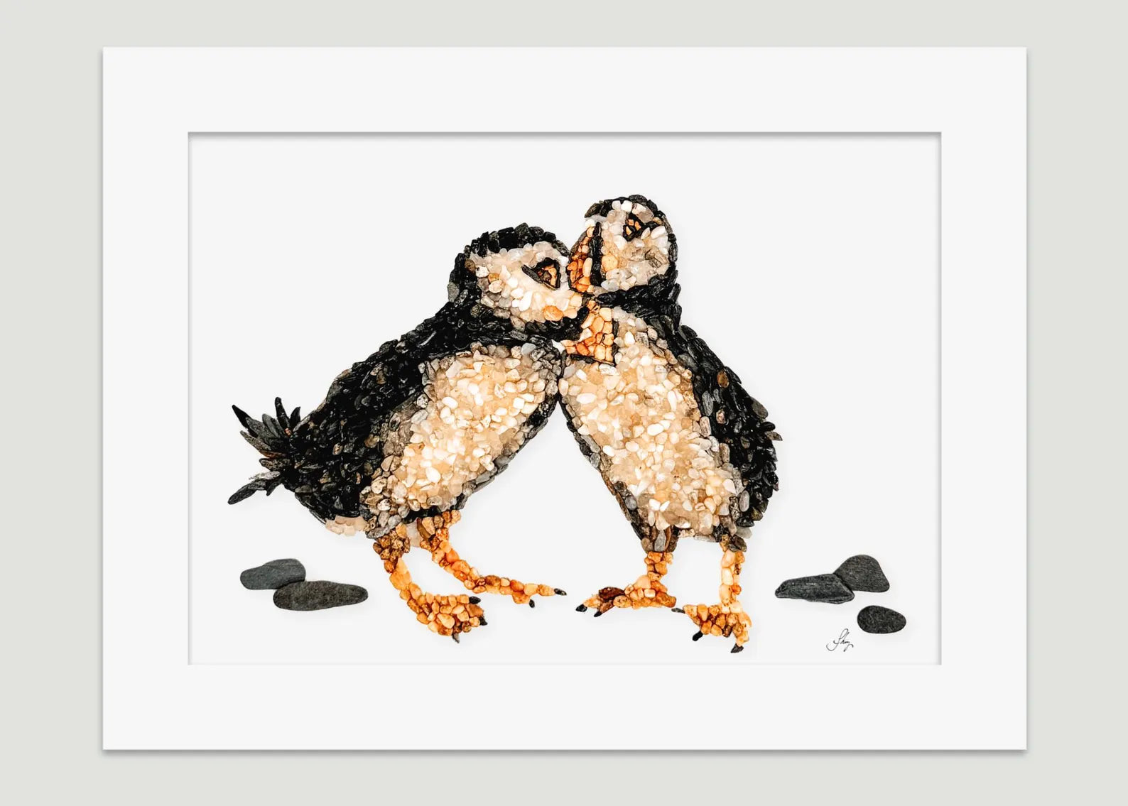 Puffin Love Birds Print