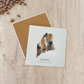 Maine State Ceramic Stone Coaster