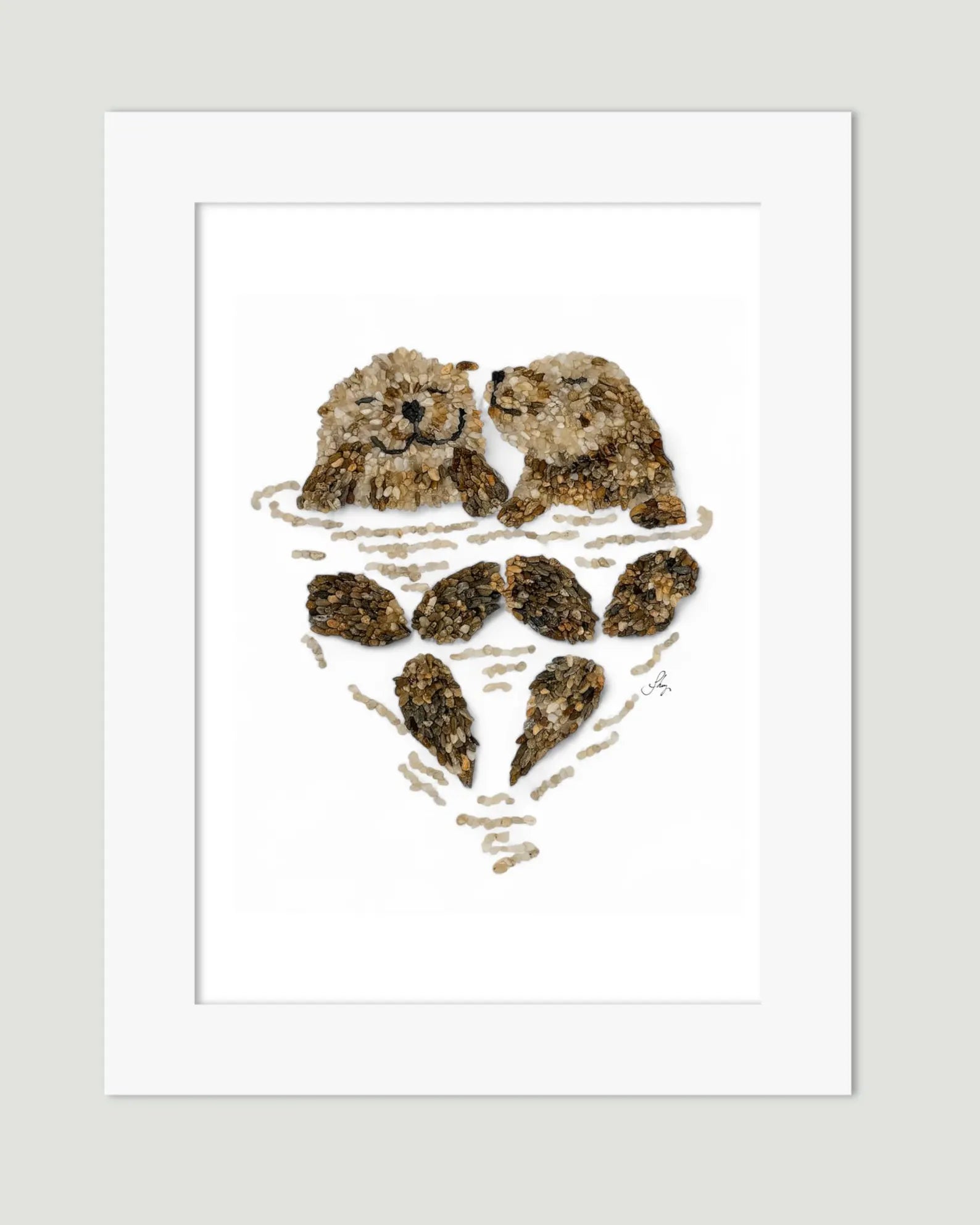 Sea Otters Print