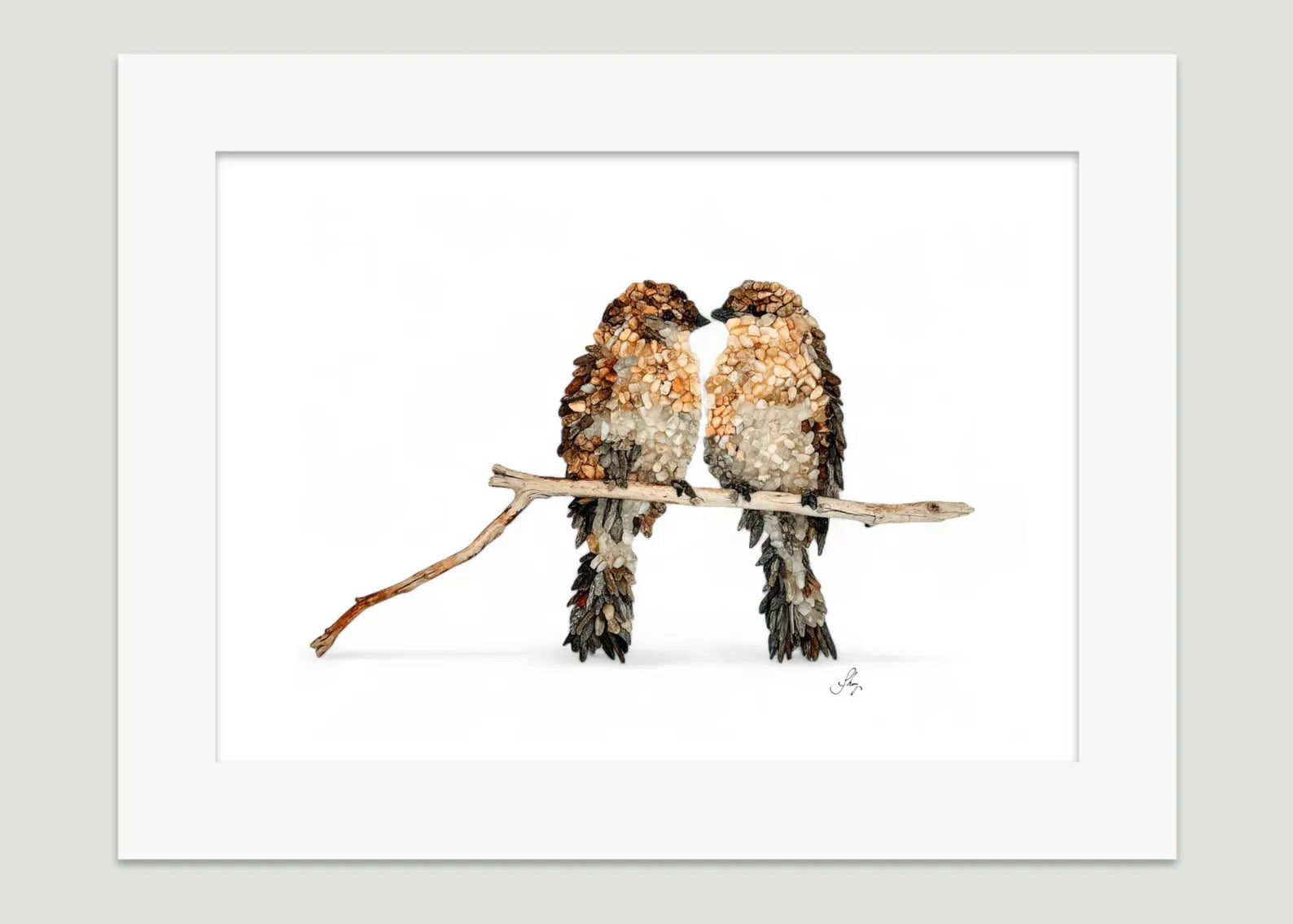 Two Birds on a Wire Print