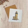 West Quoaddy Lighthouse Ceramic Stone Coaster