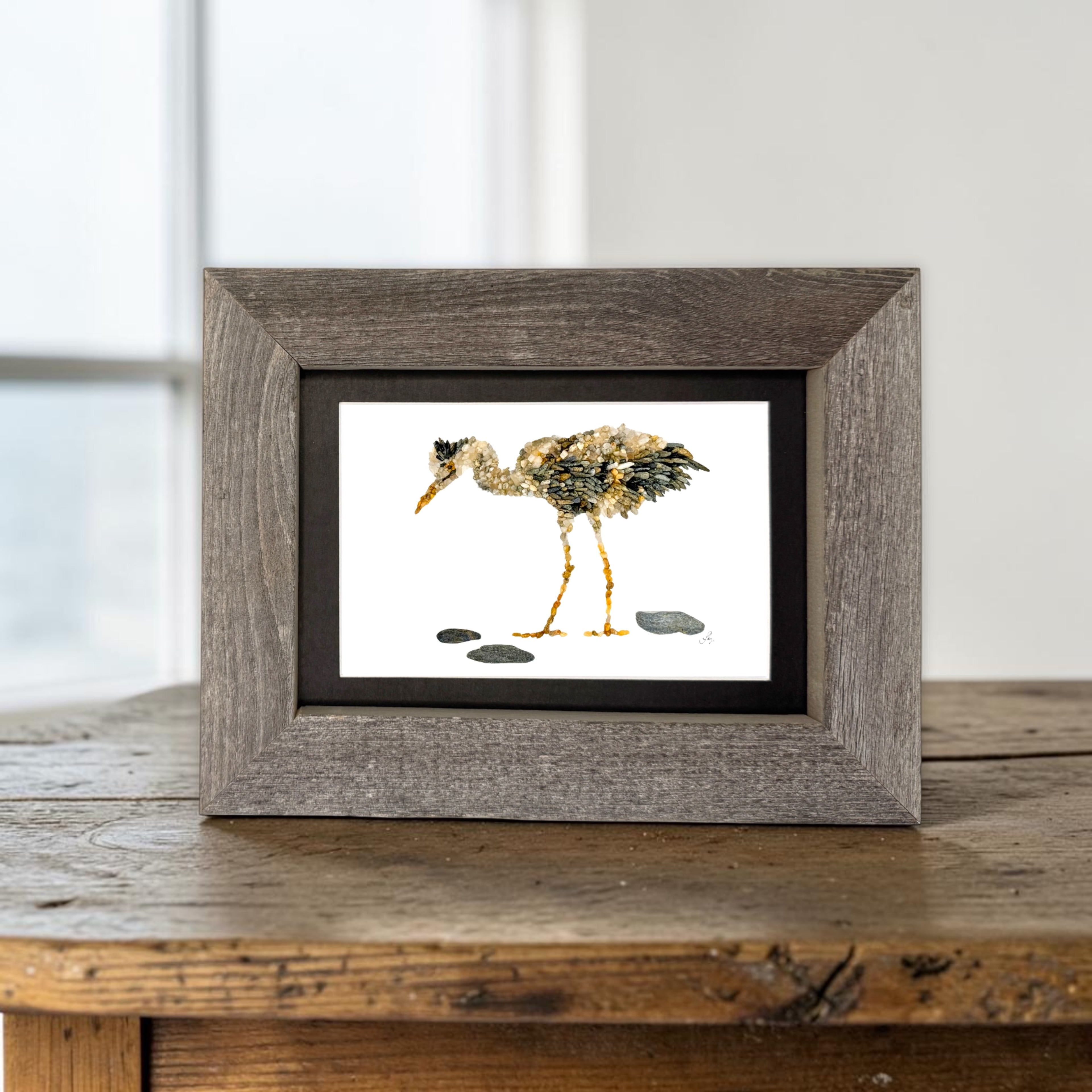 Wade the Fishing Heron Print