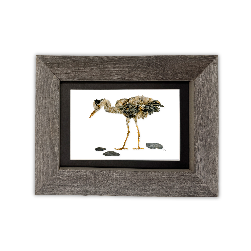 Wade the Fishing Heron Print