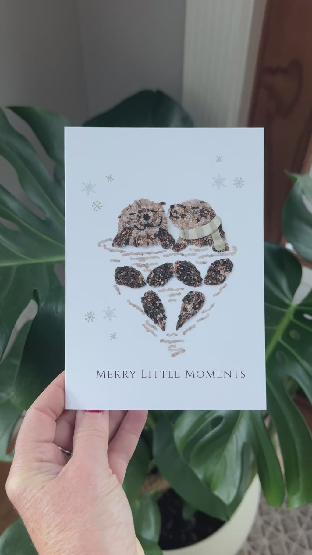 Drift & Ripple Otters – Merry Little Moments Holiday Card