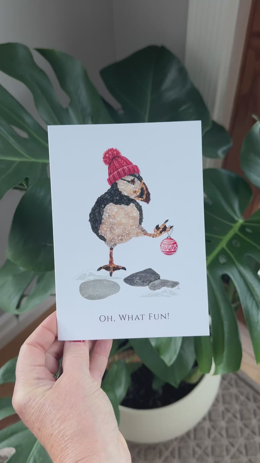 Tux the Puffin – Oh What Fun! Holiday Card
