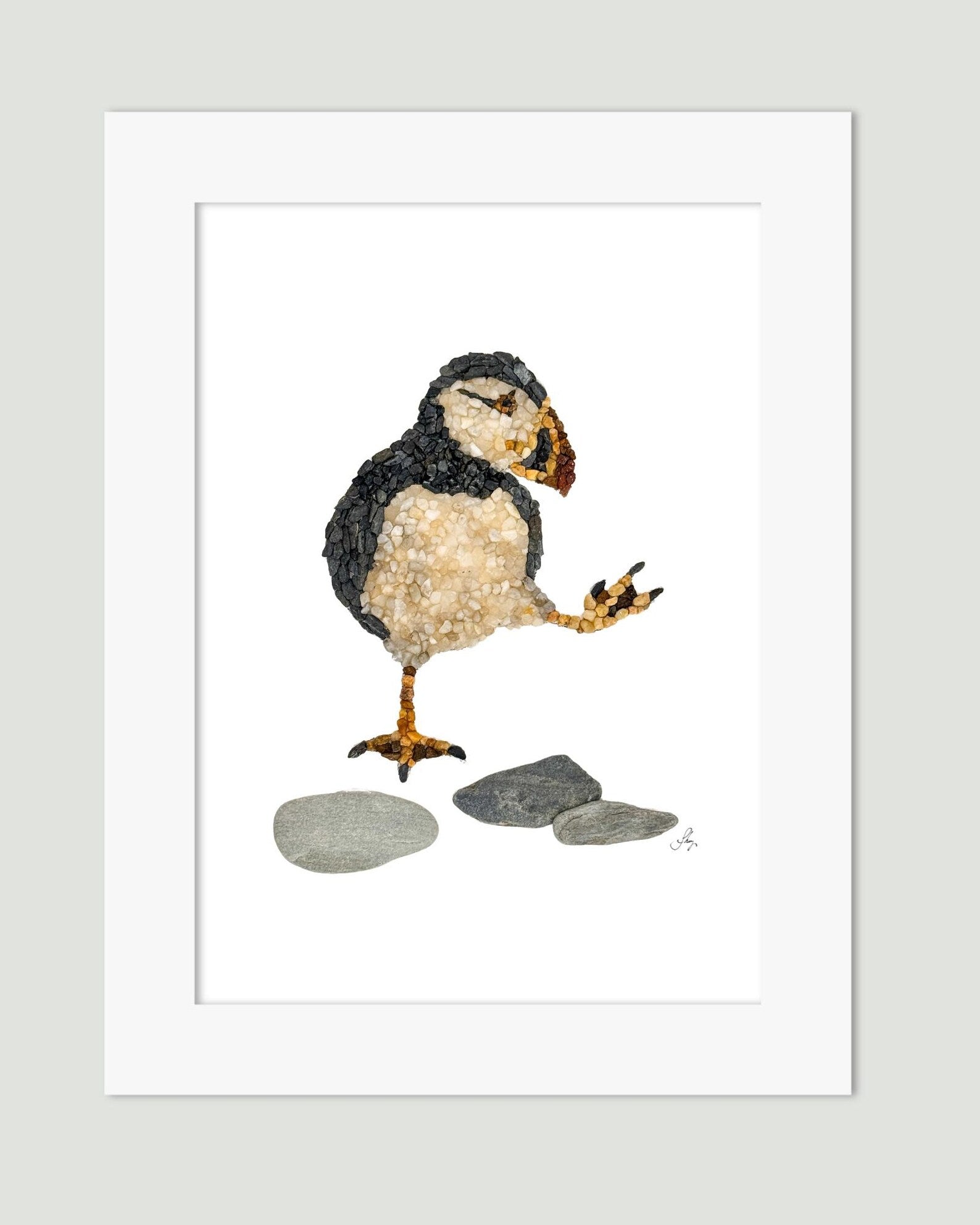 Tux the Puffin Bird Print
